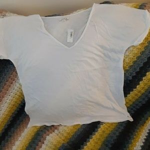 Lot of 3 aria White V neck tee shirts